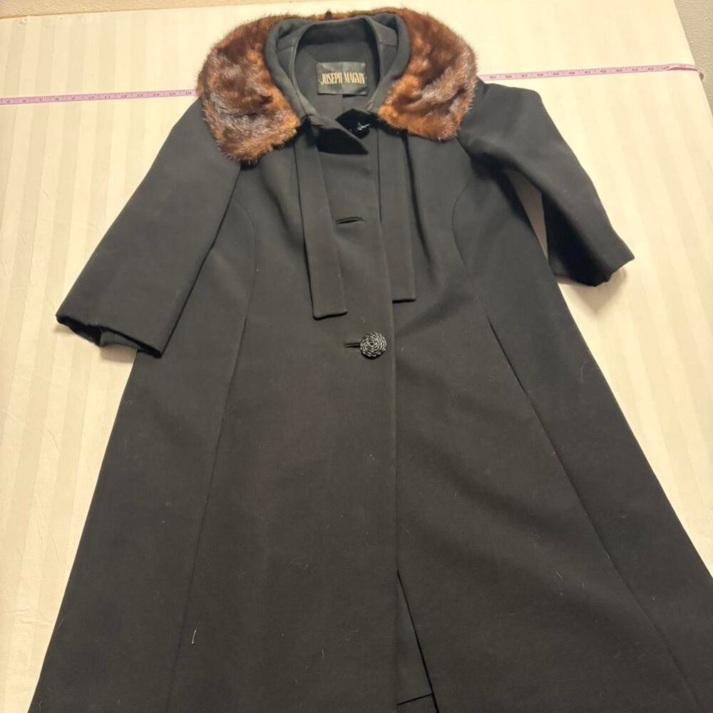 Joseph magnin black coat with